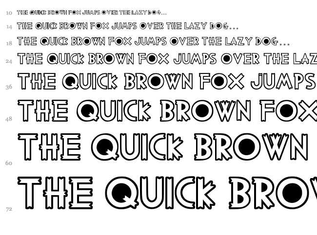 Palo Santo font waterfall